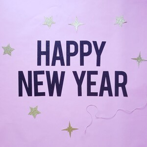ハッピーニューイヤーパーティーバナー - 大晦日バナー - ガーランド - NYE バナー - 大晦日の装飾 - 壁の装飾 - NYE サイン - パーティーの装飾 - キラキラバナー
