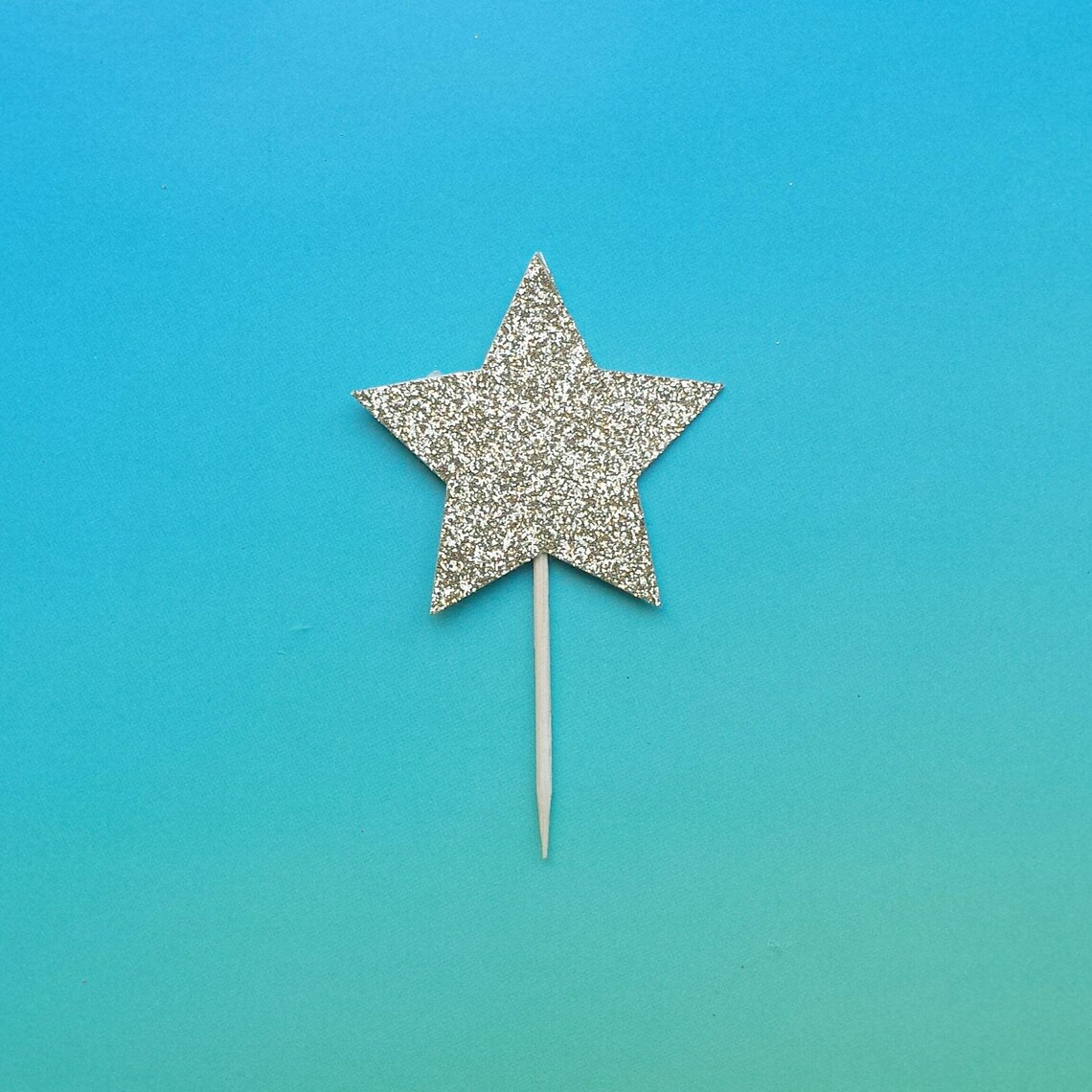 Star Cupcake Toppers set of 12glitterfourth of Etsy