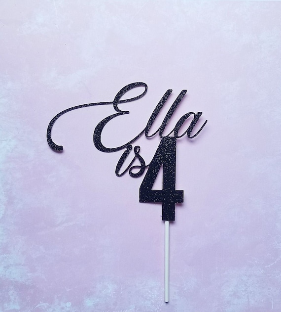 custom birthday cake topper-custom name cake topper-custom number birthday cake topper-personalized birthday cake topper-happy birthday Il_570xn