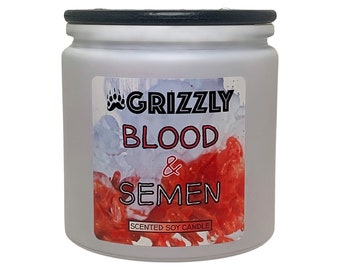 BLOOD & SEMEN - 11 oz. Scented Soy Candle
