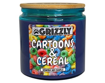 CARTOONS & CEREAL -  11 oz. Scented Soy Candle