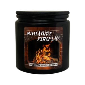 MINIATURE FIREPLACE - 11 oz. Scented Soy Candle