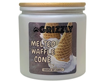 MELTED WAFFLE CONE - 11 oz. Scented Soy Candle