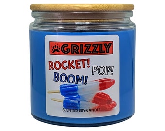 ROCKET! POP! BOOM! - 11 oz. Scented Soy Candle