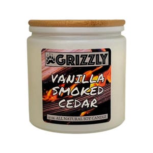 VANILLA SMOKED CEDAR - 11 oz. Scented Soy Candle