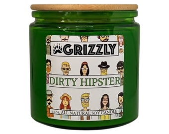 DIRTY HIPSTER - 11 oz. Scented Soy Candle