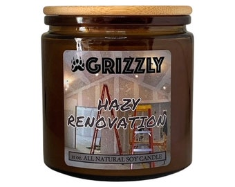 HAZY RENOVATION - 11 oz. Scented Soy Candle