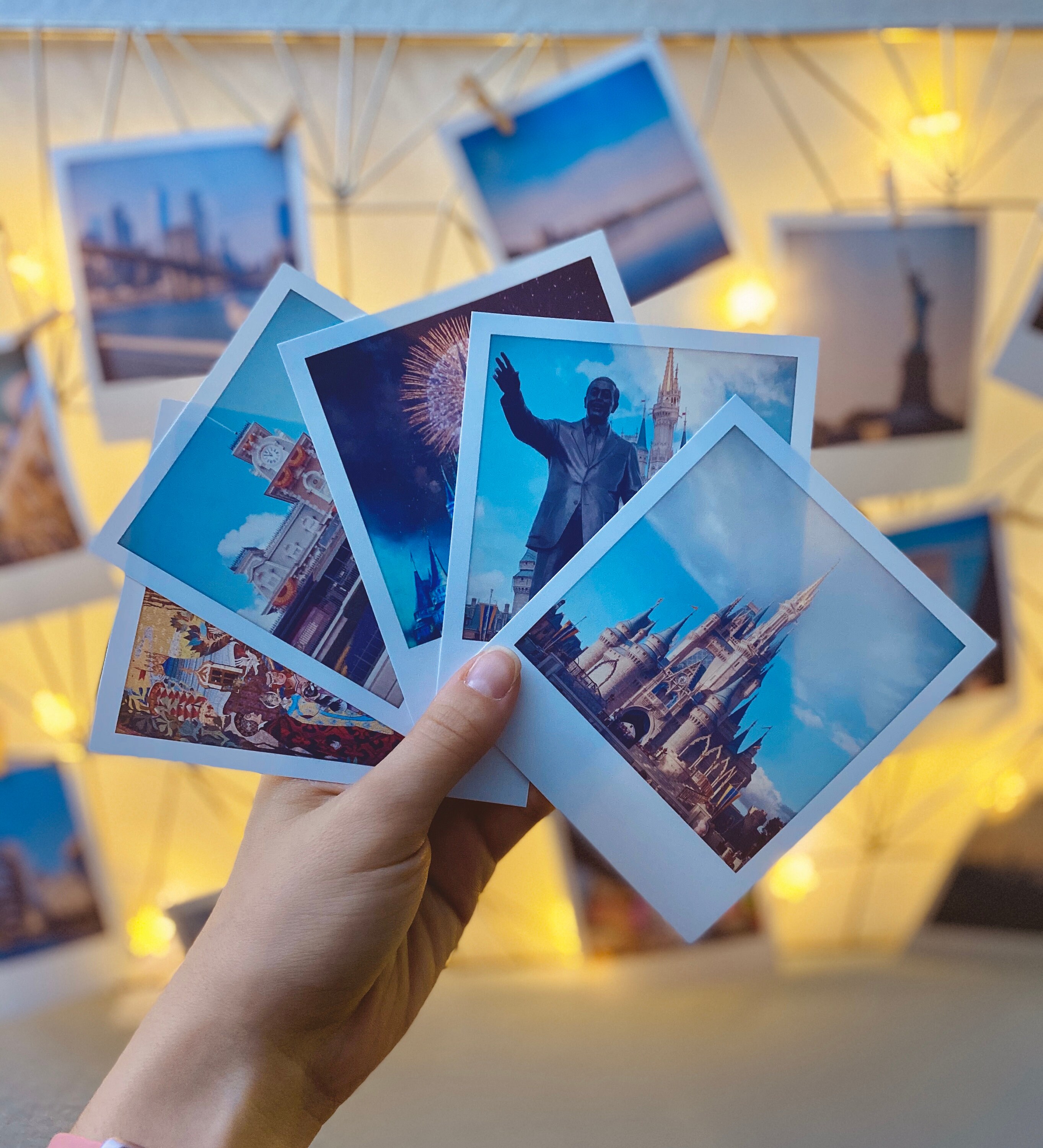 Disney Polaroid Prints Magic Kingdom Polaroid Prints Set Etsy