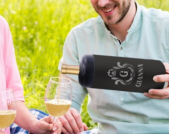 Custom Wine Chiller - Single Bottle Wine Cooler - Portable Wine Cooler