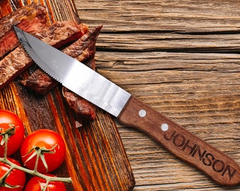 Personalized Steak Knives, Steak Knife Set, Steak Knive Box, Steak Knives Set, Butcher Gifts, Monogrammed Steak Knives Customized Steak Gift