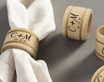 Napkin Wedding Favor, Napkin Rings Wedding, Napkin Holder Wood, Napkin Holder Wooden Custom Engraved Napkin Holder Personalized Napkin Ring
