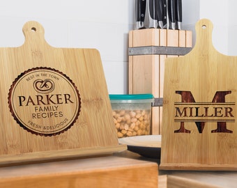 Recipe Holder Stand, Personalized Cook Book Stand, Housewarming, Chef Gift Ideas, Wooden Tablet Stand, Cooking Gifts, Ipad Stand Kitchen