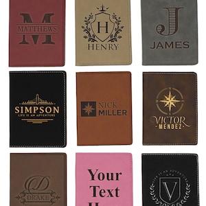 Passport Holder, Travel Passport Holder, Monogrammed Passport Holder, Travel Gifts for Men, Personalized Passport Covers Leather