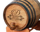 Personalized Wine Barrel, Bourbon Barrel, Whiskey Barrel, Gifts for Groomsmen, Groomsman Gift, Personalized Whiskey Barrel 1 or 2 or 3 Liter