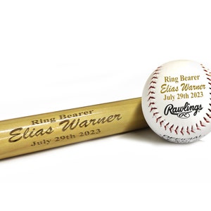 Personalized Baseball Bat - Ring Bearer Baseball Gift, Groomsman Gift, Engraved Baseball Bat - Custom Baseball Bat - Monogrammed Baseball