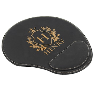 Mouse Pad With Wrist Rest, Mouse Pad Cushion, Mousepad For Men, Mouse Pad Leather, Personalized Mousepad, Monogram Mouse Pad, Mousepad Logo