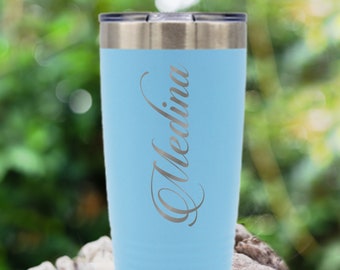 Double Wall Tumbler, Monogrammed Insulated Tumbler, Personalized 20 and 30 oz Powder Coated Tumbler, Insulated Cup, Stainless Steel Tumbler
