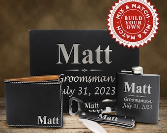 Groomsmen Gift Box Personalized, Gift Boxes for Best Man, Groomsman Proposal Box, Best Man Gift Box Set, Groomsmen Gift Set