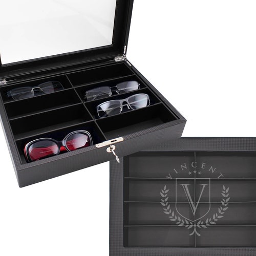 Personalized Sunglass Box Organizer Sunglass Holder Custom Etsy