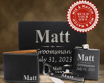 Custom Groomsmen Box, Gift Boxes for Groomsman, Groomsmen Gift Set, Best Man Gift Set, Personalized Groomsmen Gift Box, Grooms Gift Box