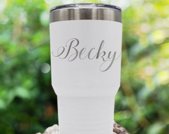 Insulated Cup, Stainless Steel Tumbler, Personalized 20 oz and 30 oz Powder Coated Tumbler, Custom Bridesmaid Tumbler, Groomsmen Tumbler