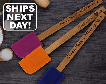 Spatulas, Silicone Cooking, Personalized Cooking Utensils, Engraved Spatula, Bridal Shower Decor, Wedding Shower Gifts, Baker Gift, Spatula