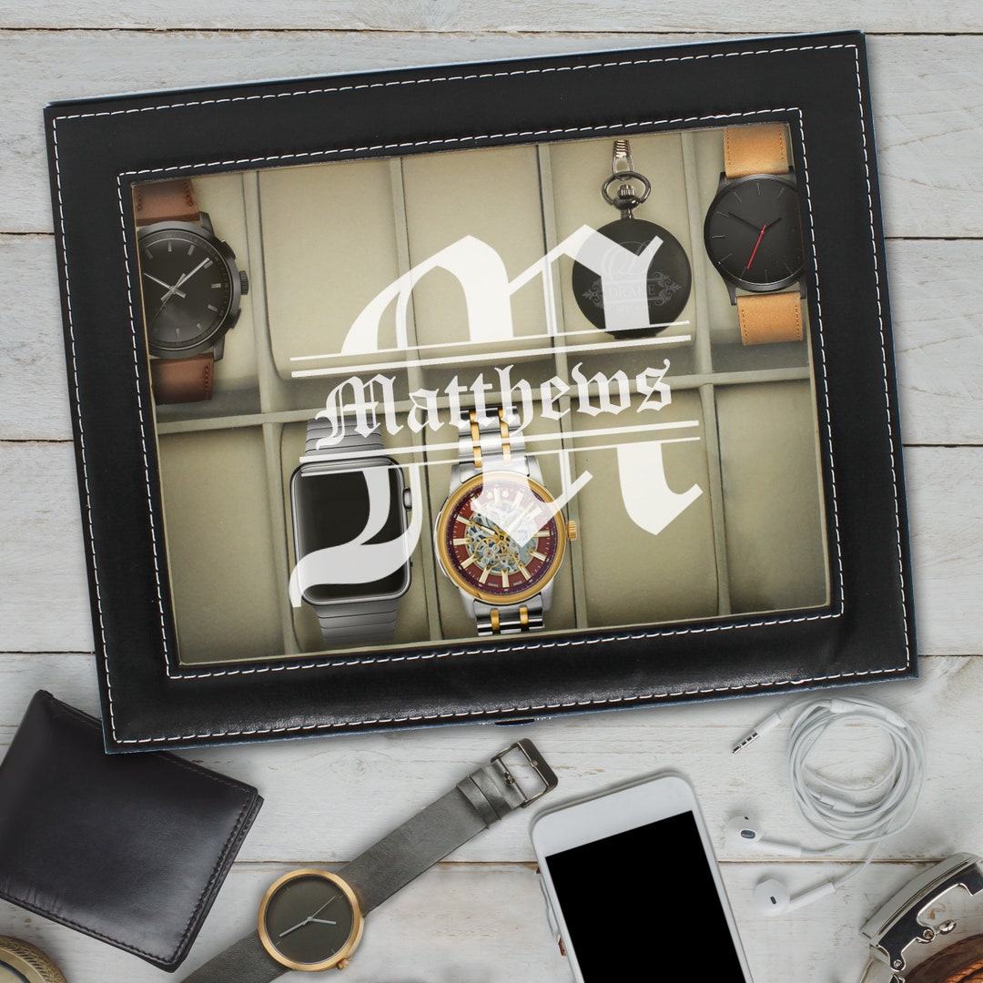 Custom Watch Box, Watch Case for Men, Watch Case Personalized, Watch