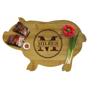 Cow Cutting Board, Pig Cutting Board, Animal Cutting Boards, Animal Shaped Cutting Board, Personalized Bamboo Cutting Board, Couples Gift