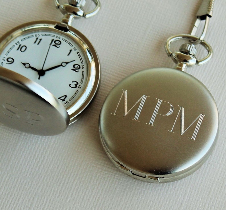 Personalized pocket watch groomsmen gift mens pocket watch etsy