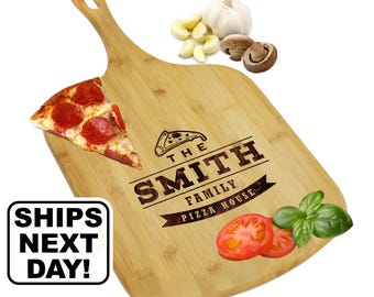 Pizza Peel, Personalized Pizza Board, Wood Pizza Paddle, Custom Pizza Peel, Pizza Lovers, Personalized Pizza Gifts, Pizza Cutter and Paddle