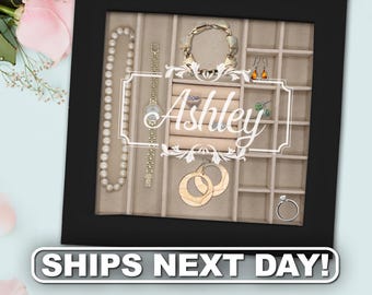 Customized Jewelry Box, Personalized Jewelry Holder, Custom Jewelry Case, Jewelry Organizer Personalized, Leather Jewelry Box for Woman