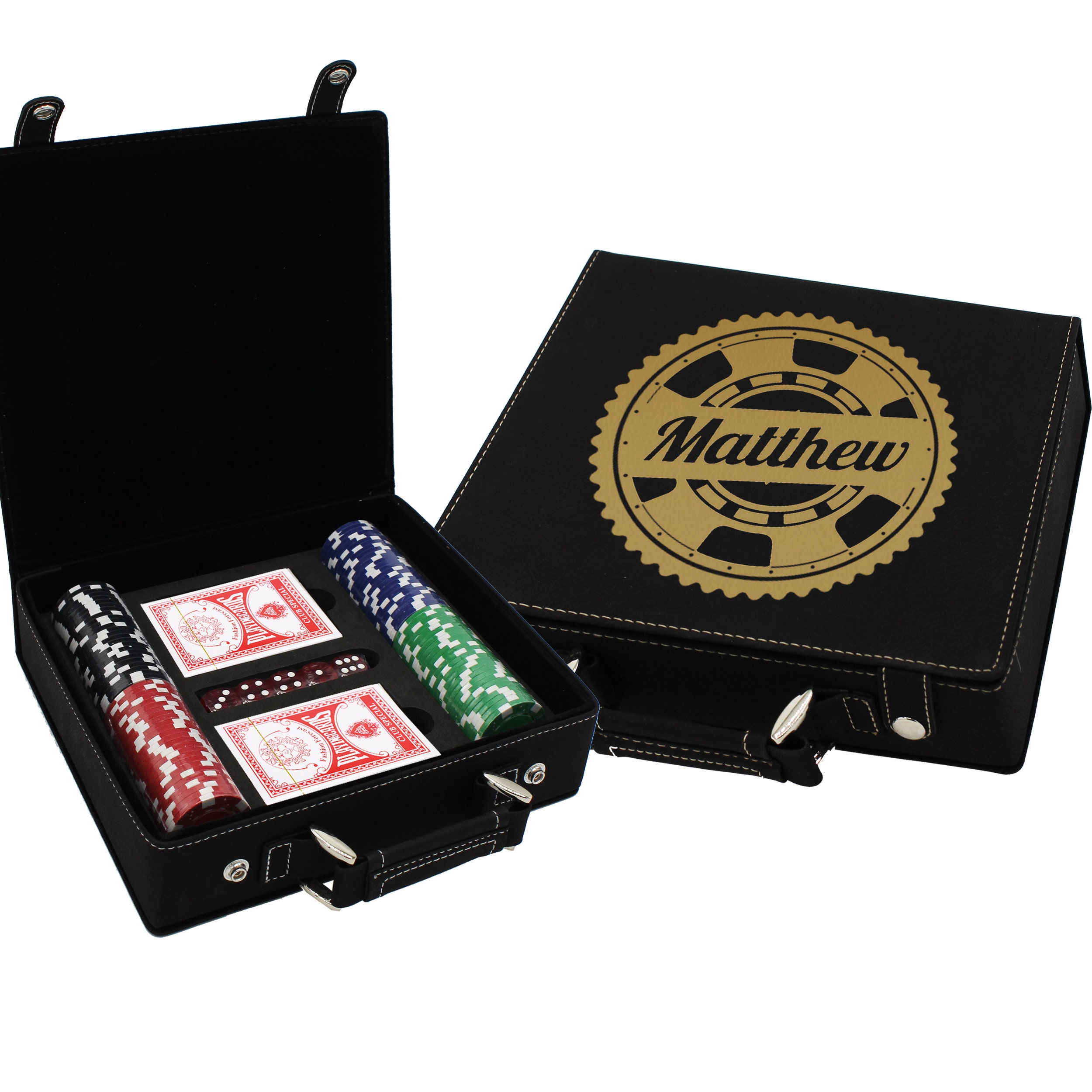 Gewend consultant Bachelor opleiding Personalized Poker Set Poker Gifts Poker Chip Display Poker - Etsy