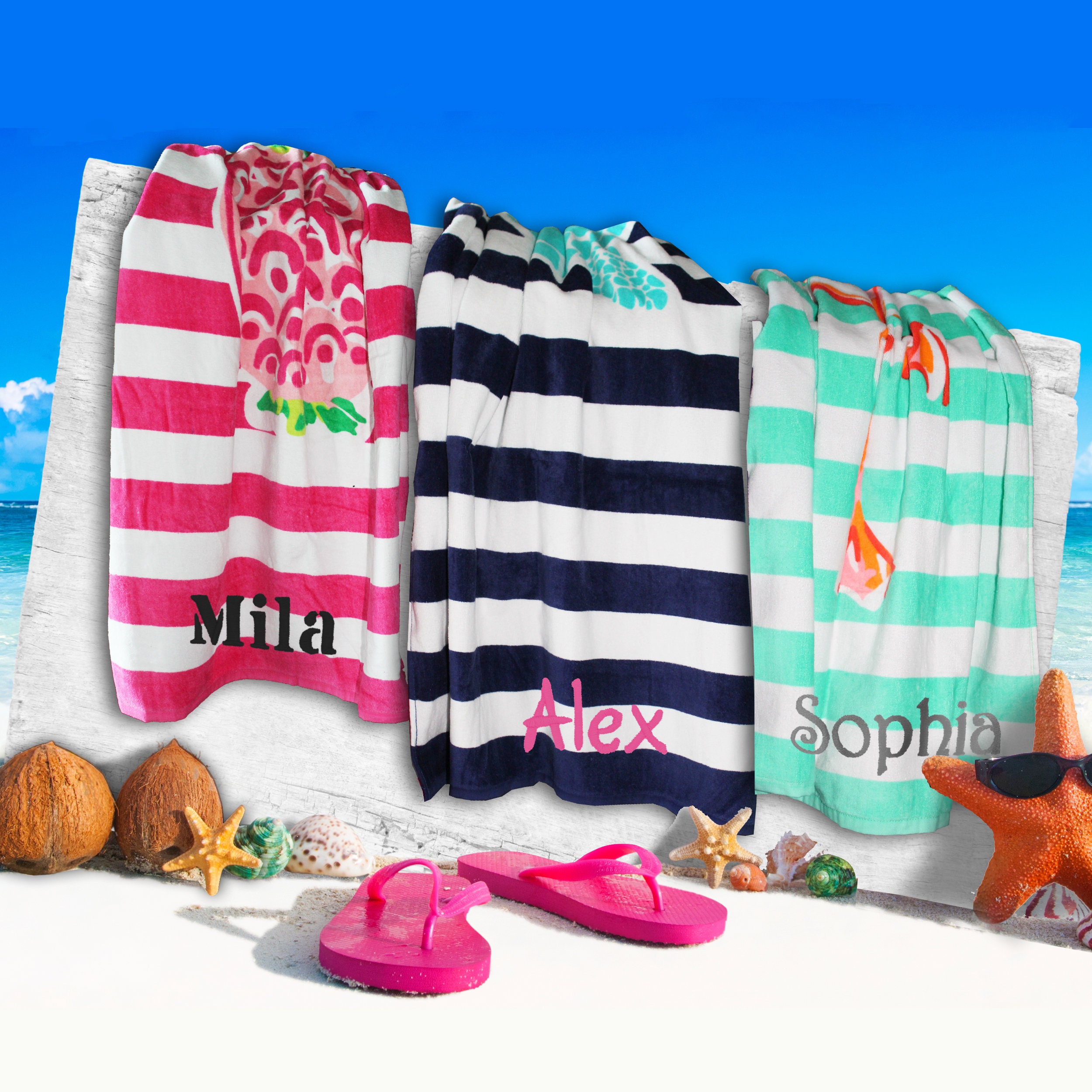Personalized Beach Towel Beach Towel Custom Beach Towel