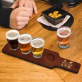 Personalized Beer Flight Set, Beer Paddle and 4 Beer Tasting Glasses, Wedding Gifts for Couple, Groomsmen Gift, Beer Flight Paddle