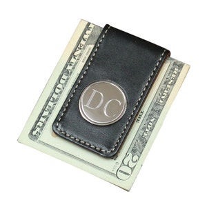 Clip para billetes de cuero personalizado, clip para billetes magnético, clip para billetes personalizado, clip para billetes con monograma, clip para billetes grabado, clip para billetes negro