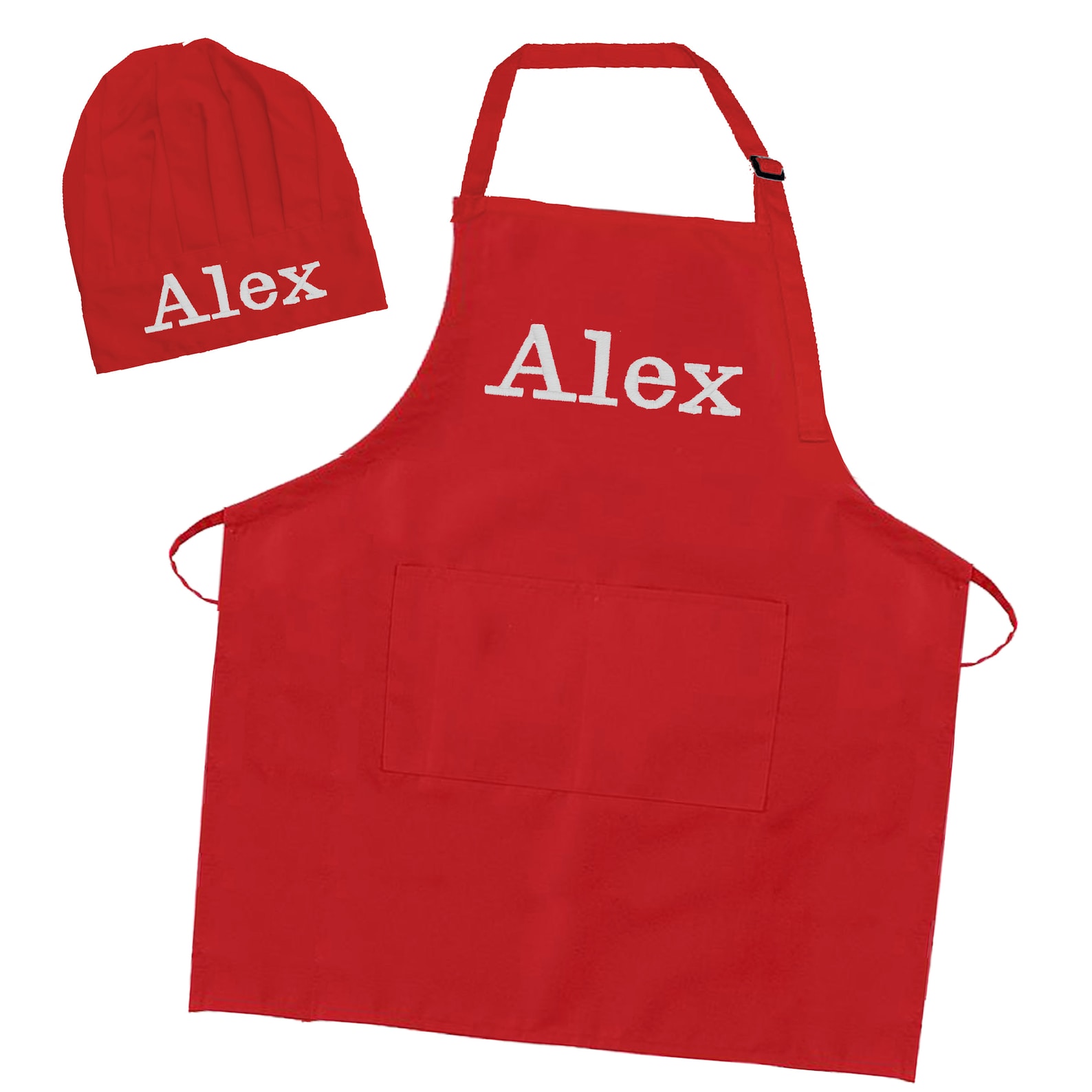 Apron and Chef Hat Set for Adults Monogrammed Apron and Hat Etsy