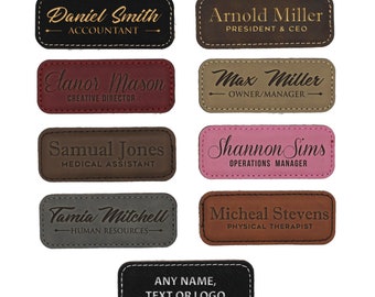 Leather Name Tag, Name Tags Magnetic, Oval Name Badge, Engraved Name Tag, Office Name Tag, Name Tags For Work, Employee Name Badges, Nametag