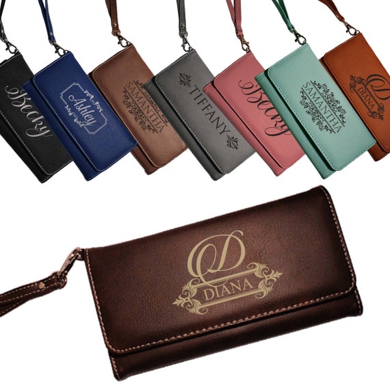Personalized Women's Wallet Custom Womens Clutch Etsy