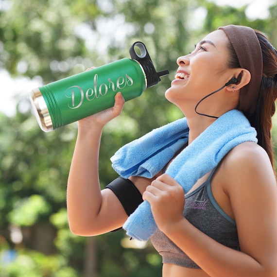 32 oz Insulated Water Bottle Sleeve Flower