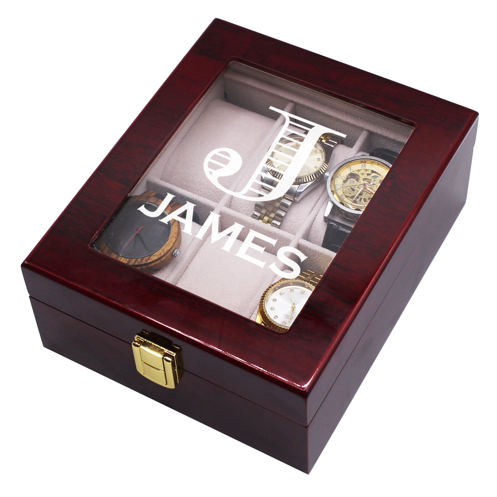 Personalized Watch Storage Box Groomsmen Gifts Dad Etsy