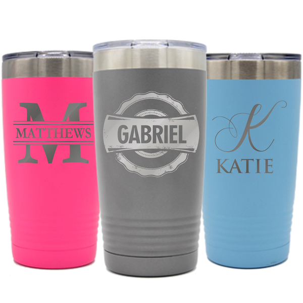 Stainless Steel Tumbler Personalized, Custom Travel Tumbler, To Go Coffee Mug, Laser Engraved Tumbler, Insulated Coffee Cup, Custom Tumbler