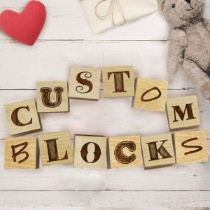 Personalized Blocks, Custom Alphabet Blocks, Personalized Wooden Blocks Baby, Wood Blocks Baby, Wooden Block Letters, Engraved Wood Blocks