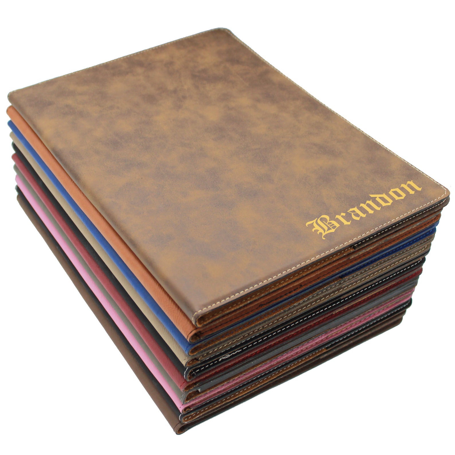 Personalized Leather Padfolio Personalized Notepad Business Etsy