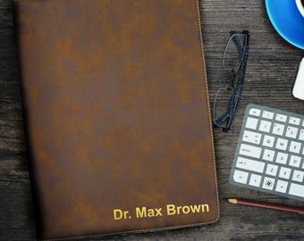 Personalized Portfolio, Engraved Leather Portfolio, Personalized Notepad, Business Portfolio, Personalized Notebook, Engraved Portfolio