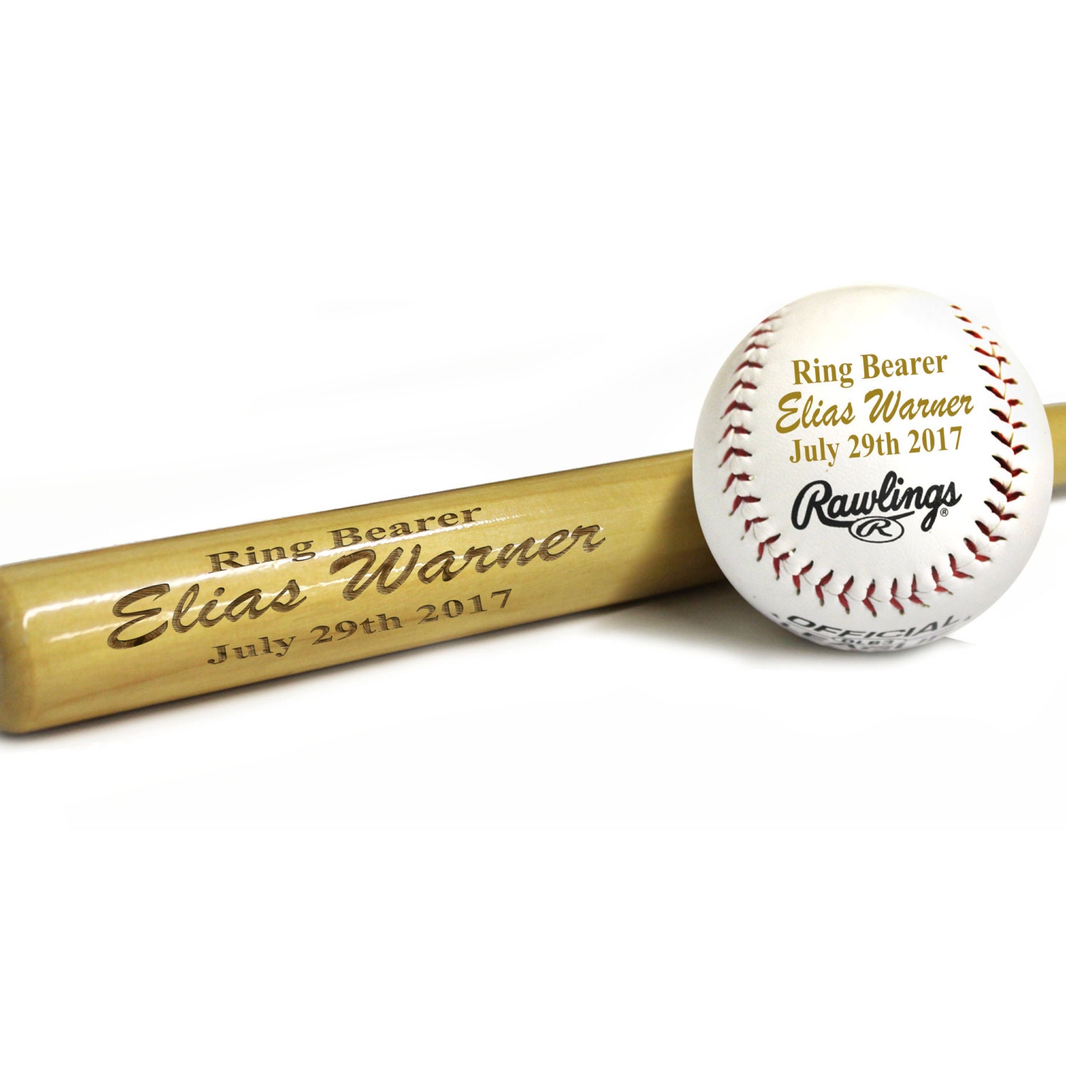 Engraved Baseball Bat Gift for Ring Bearer Baseball Gifts Etsy