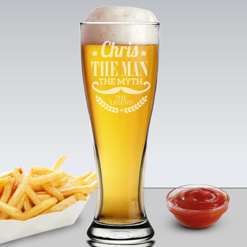 Custom Daddy Juice Beer Glass Engraved Pilsner Glass for Dad Etsy