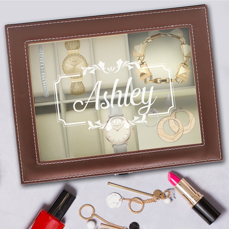 Girls Jewelry Box Bridesmaid Jewelry Box Engraved Jewelry Box Jewelry Box Case Large Custom Jewelry Box Personalized Jewelry Box