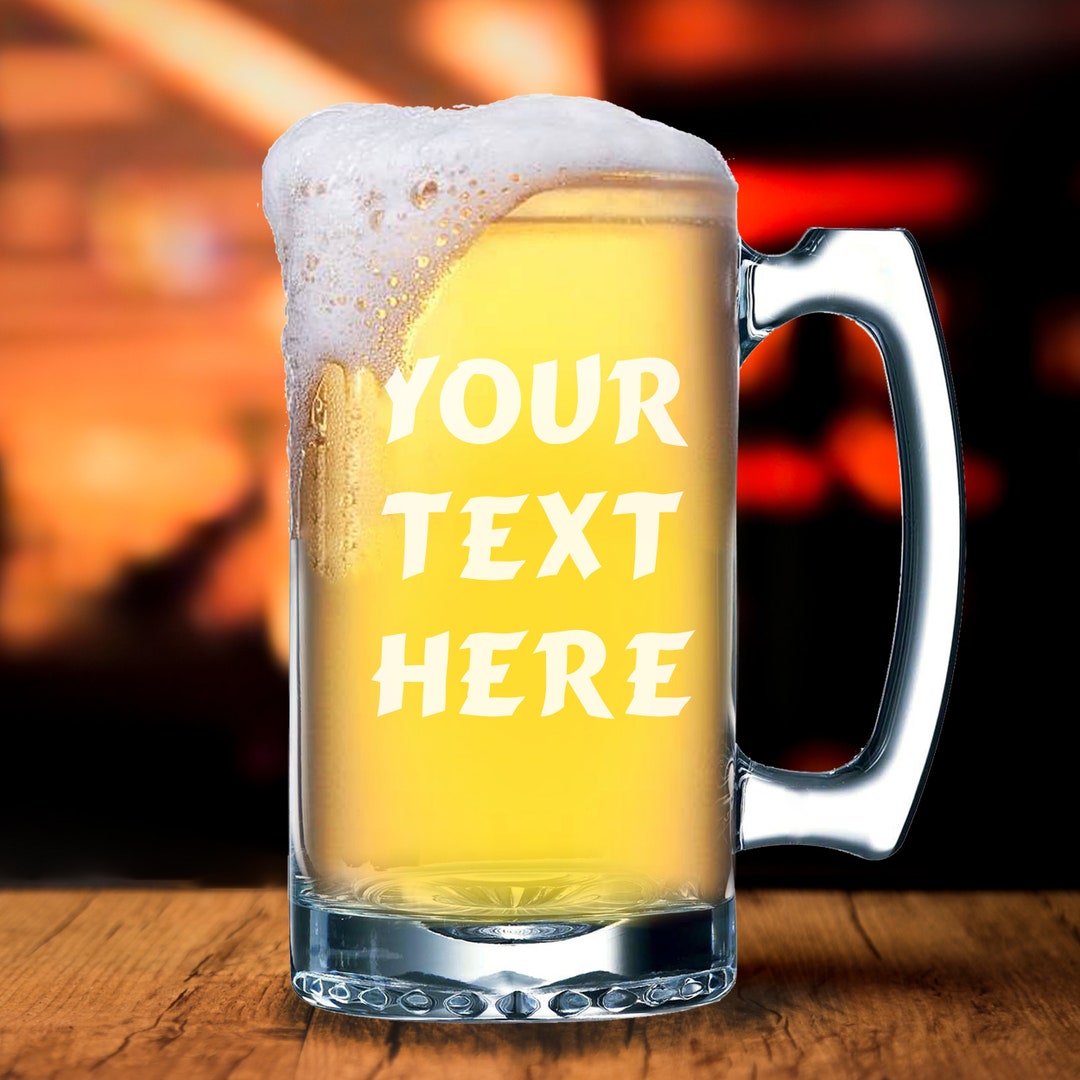 Personalized Beer Mug, Custom Beer Mug With Name, Engraved Beer Mug ...
