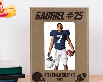 Personalized Football Picture Frame, Football Frame, Football Gifts for Player, Football Gift Idea, Football Picture Frame, Football Gift