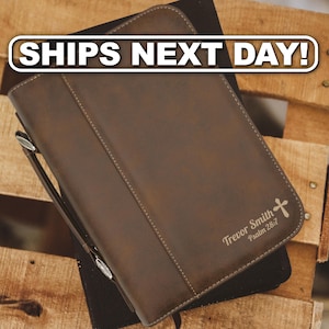 Personalized Bible Case with Handle, Custom Bible, Catholic Gifts, Bible Cover, Bible Case, Christian Gifts for Men, First Communion Gift